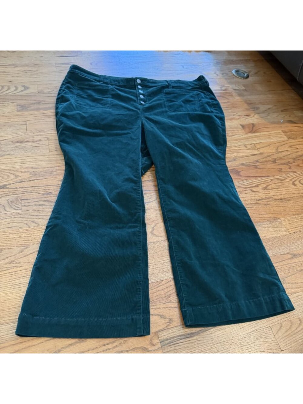 torrid Dark Green Corduroy Boot Cut Pants